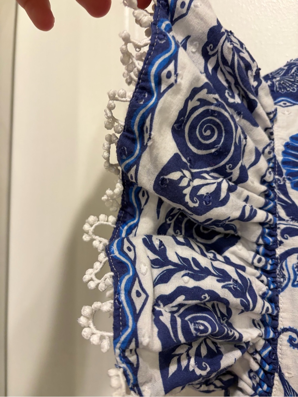FARM Rio Blue and White Floral Maxi Dress - Picture 8 of 8